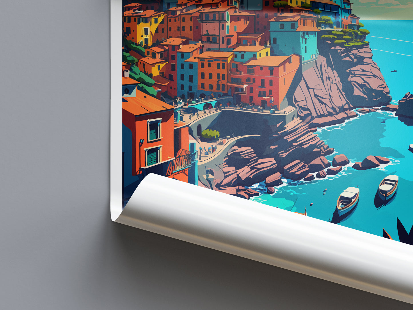 Cinque Terre Italy Travel Poster