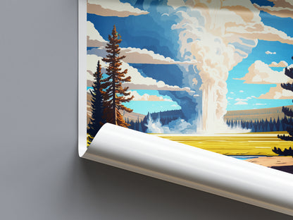 Yellowstone USA Travel Poster