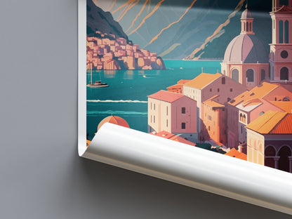 Kotor Montenegro  Travel Poster