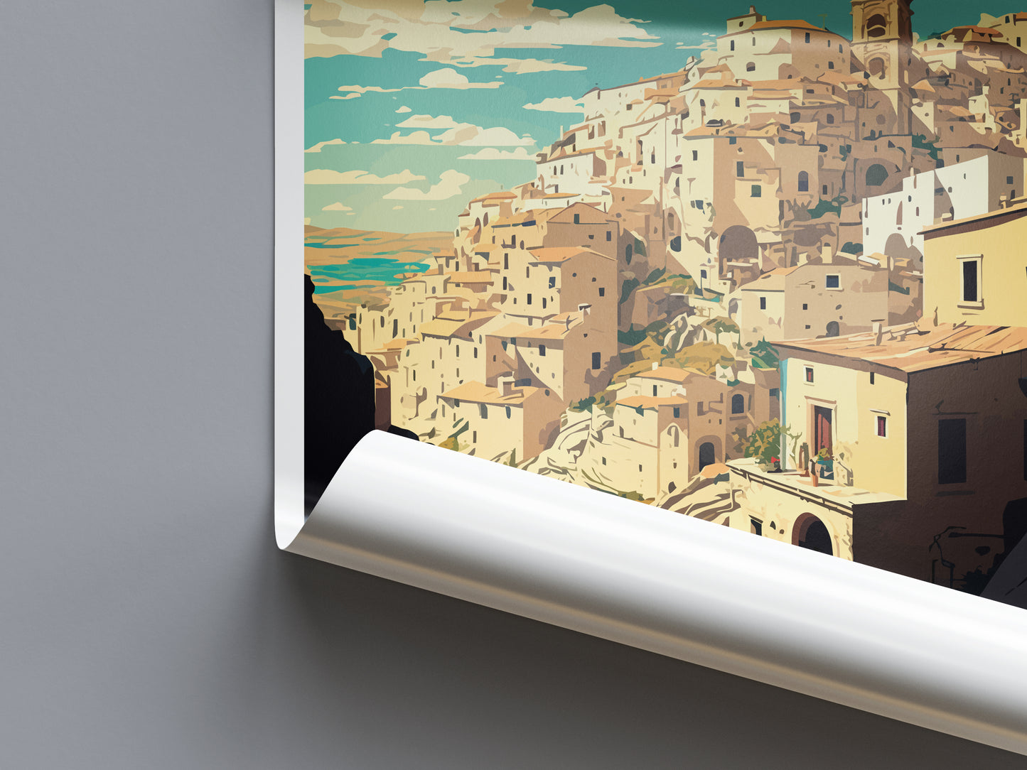 Matera Italy Travel Poster