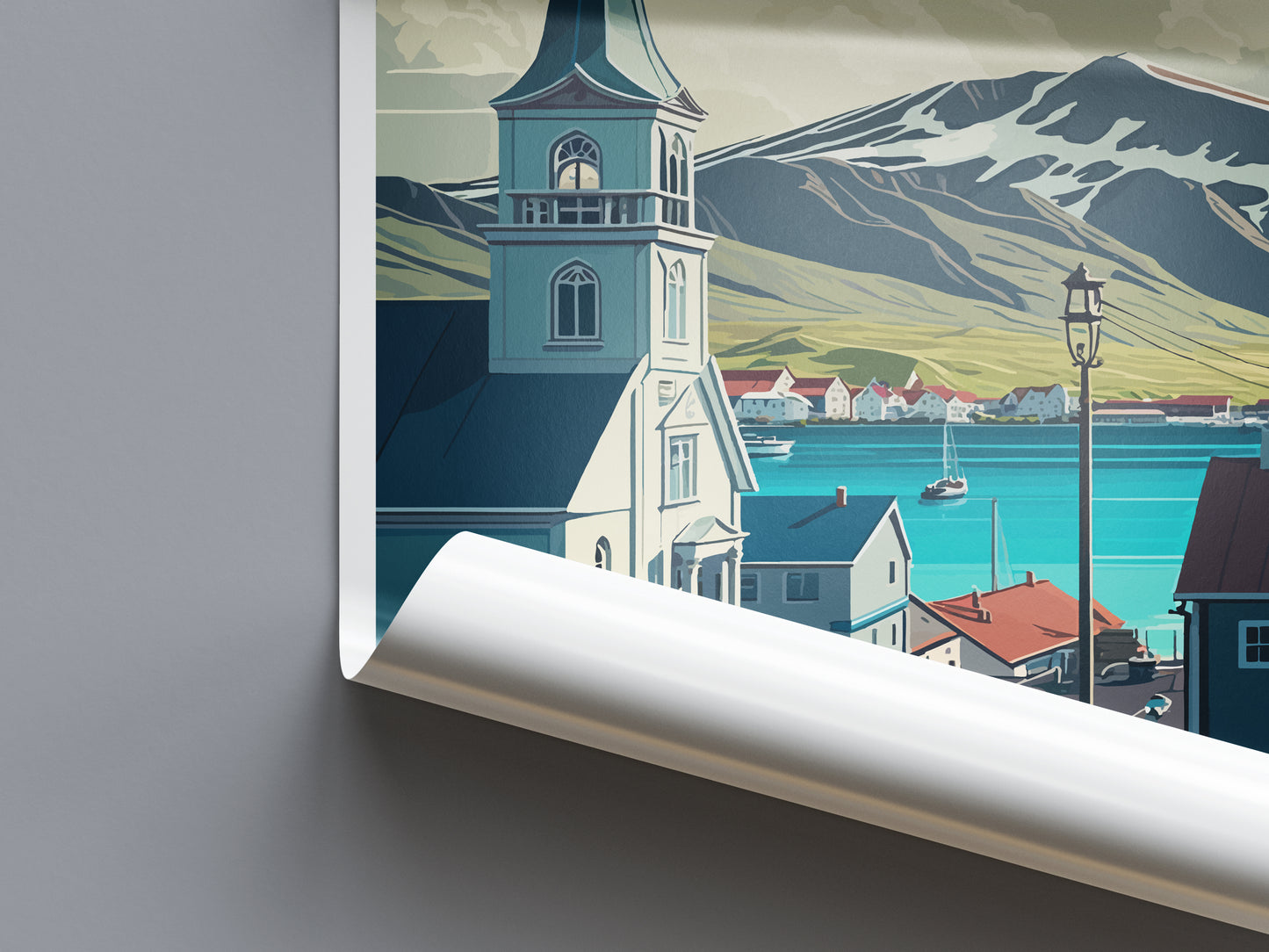 Husavik Iceland Travel Poster