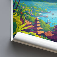 Bali Asia Travel Poster