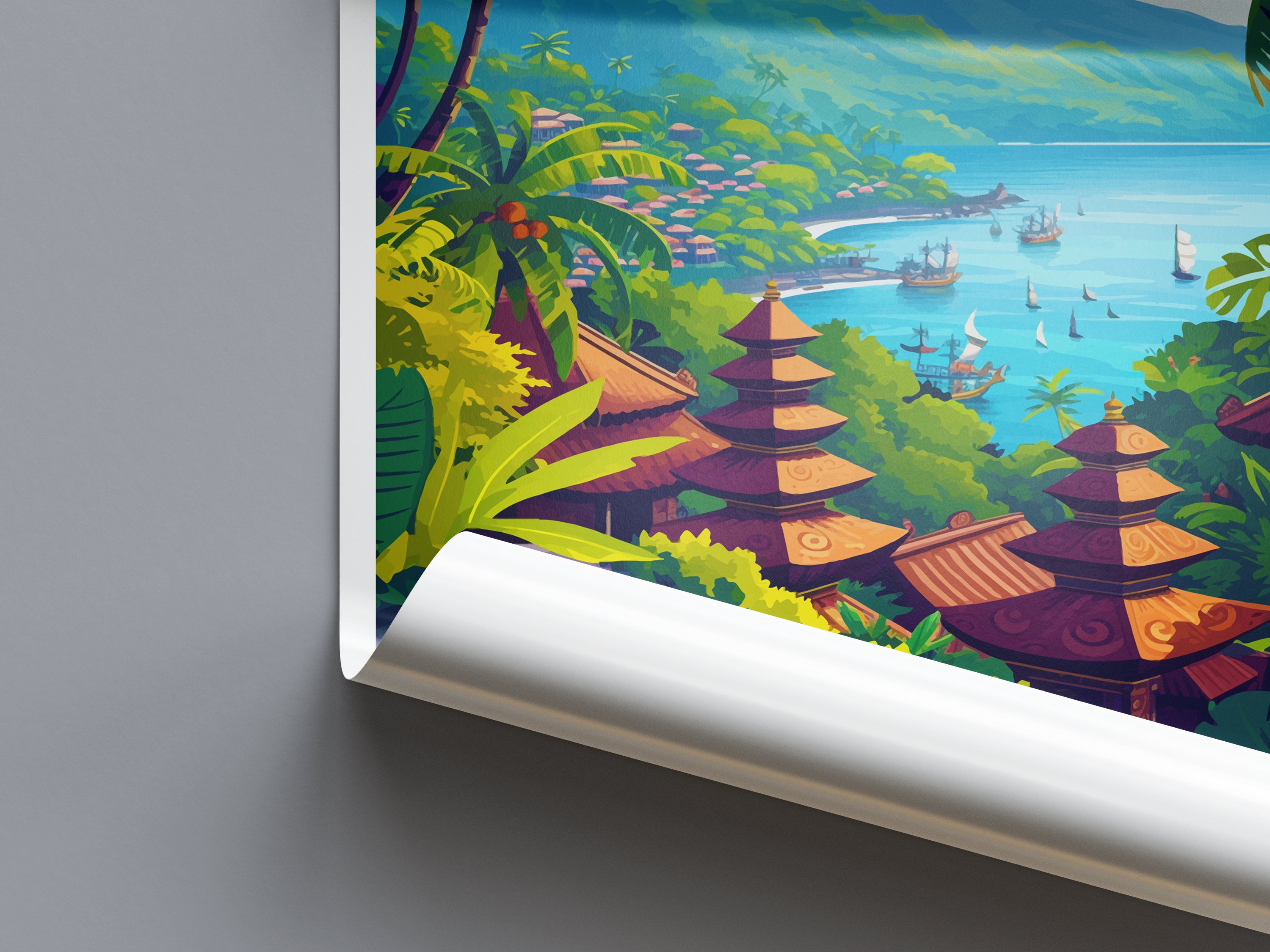 Bali Asia Travel Poster