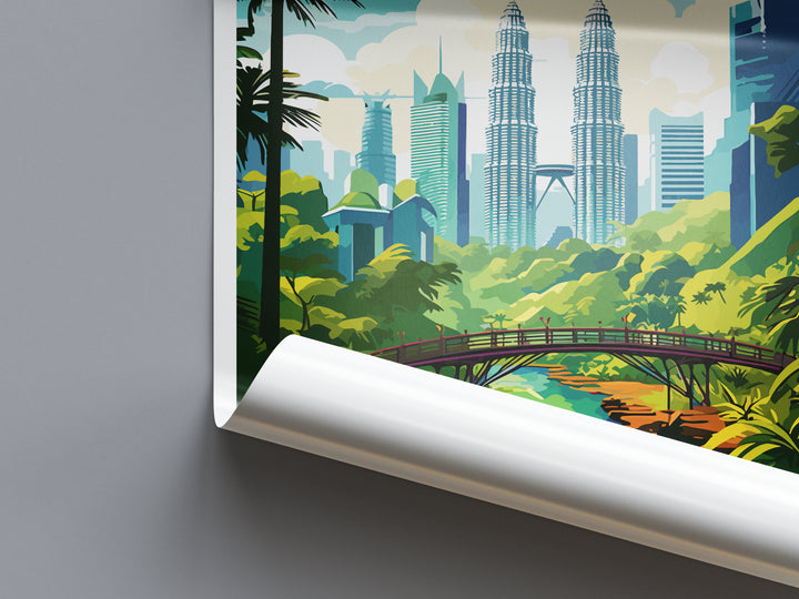 Kuala Lumpur Malaysia Travel Poster