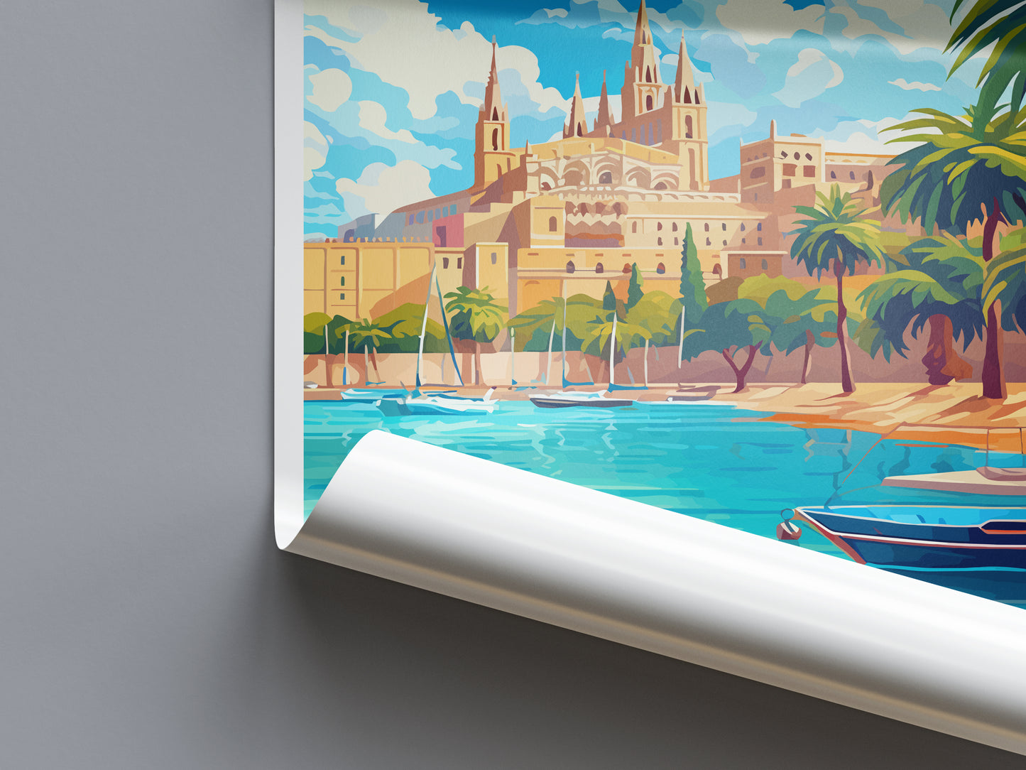 Palma De Mallorca Spain Travel Poster