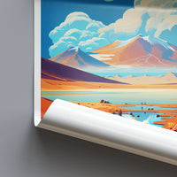 Atacama Desert Chile Travel Poster