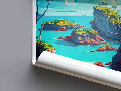 Bermuda Caribbean Travel Poster