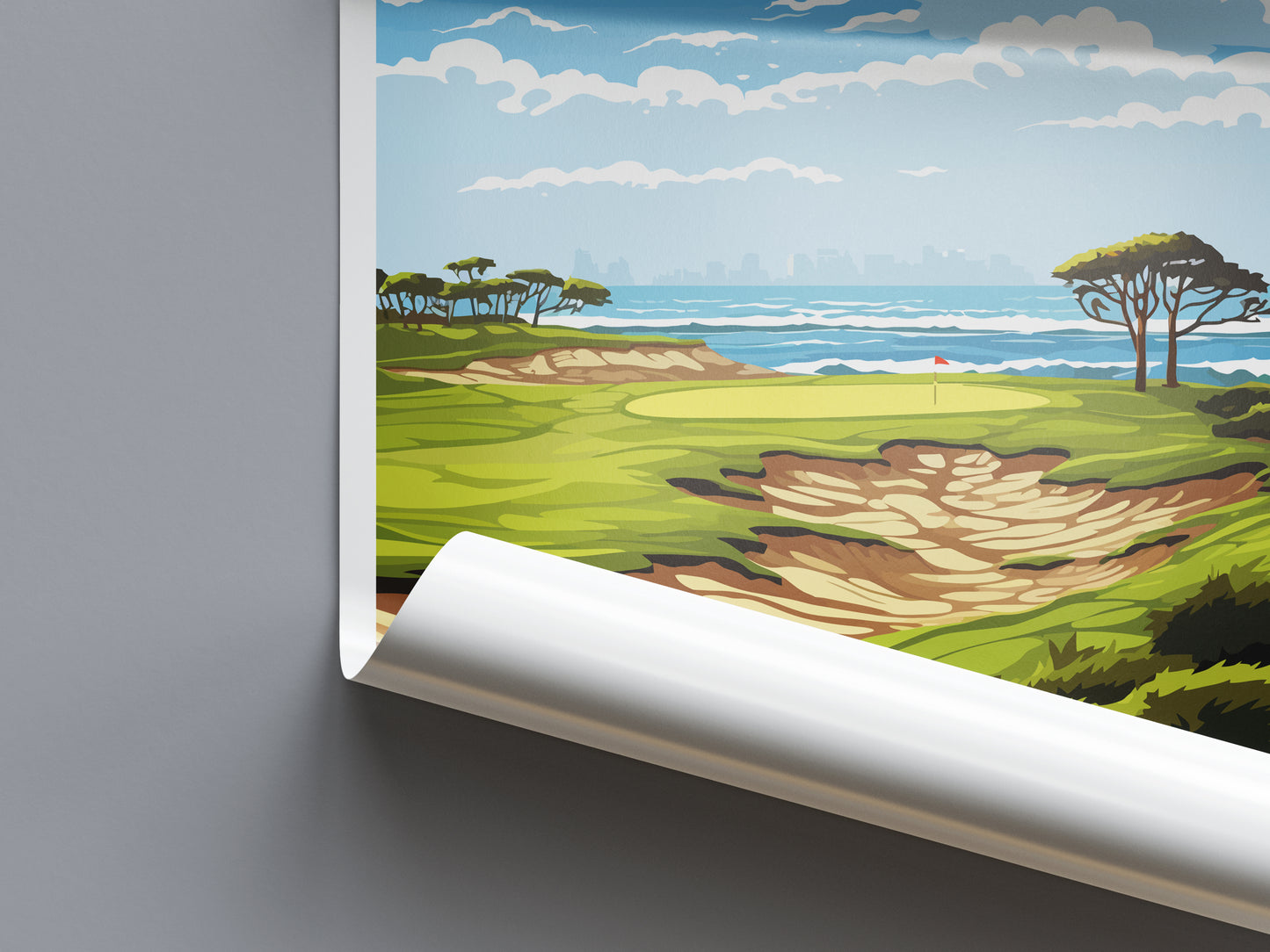 Torrey Pines Golf Course USA Travel Poster