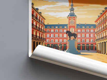 Madrid Spain Travel Poster