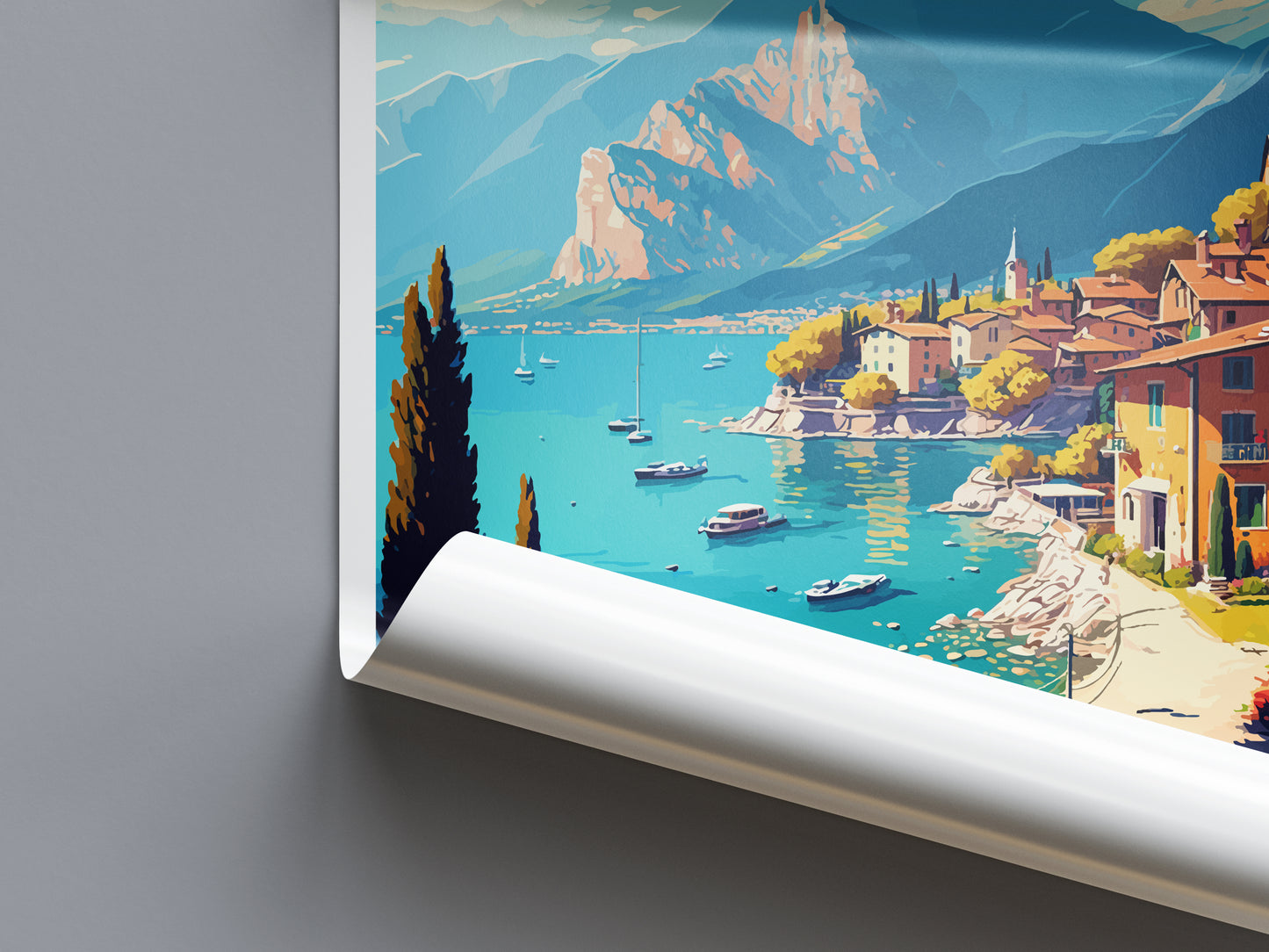 Lake Garda Travel Poster