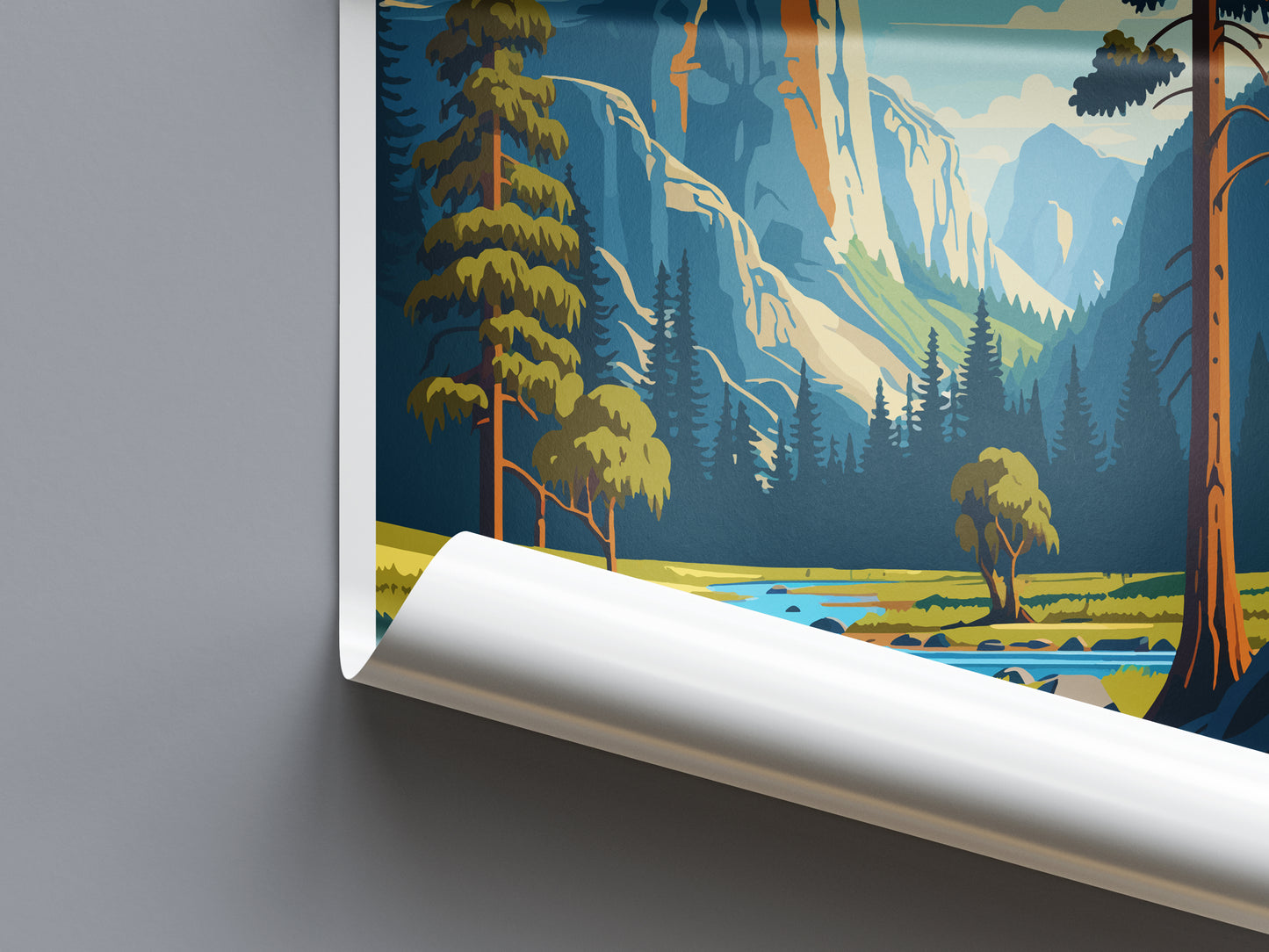 Yosemite National Park USA Travel Poster