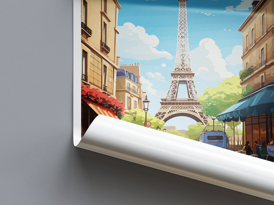 Paris France Travel Poster