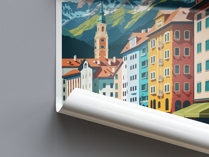 Innsbruck Austria Travel Poster