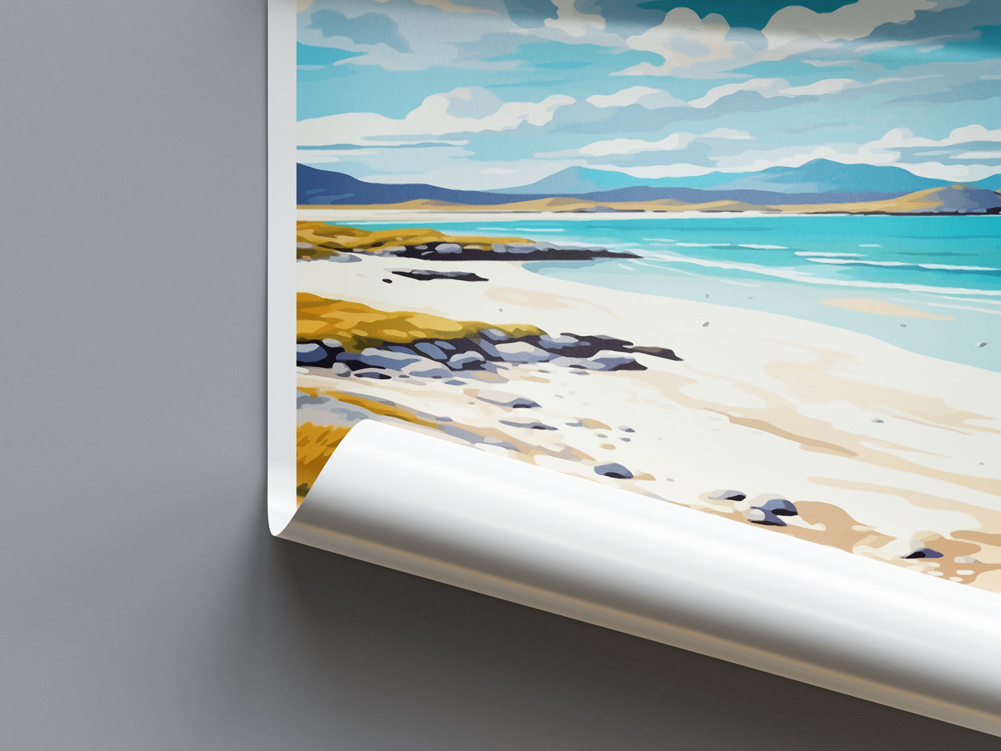 Luskentrye Beach Scotland Travel Poster