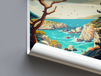 Point Lobos State Natural Reserve USA Travel Poster