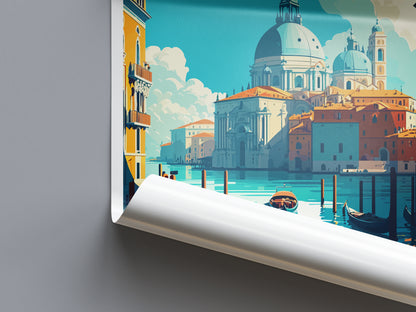 Venice Italy Travel Poster