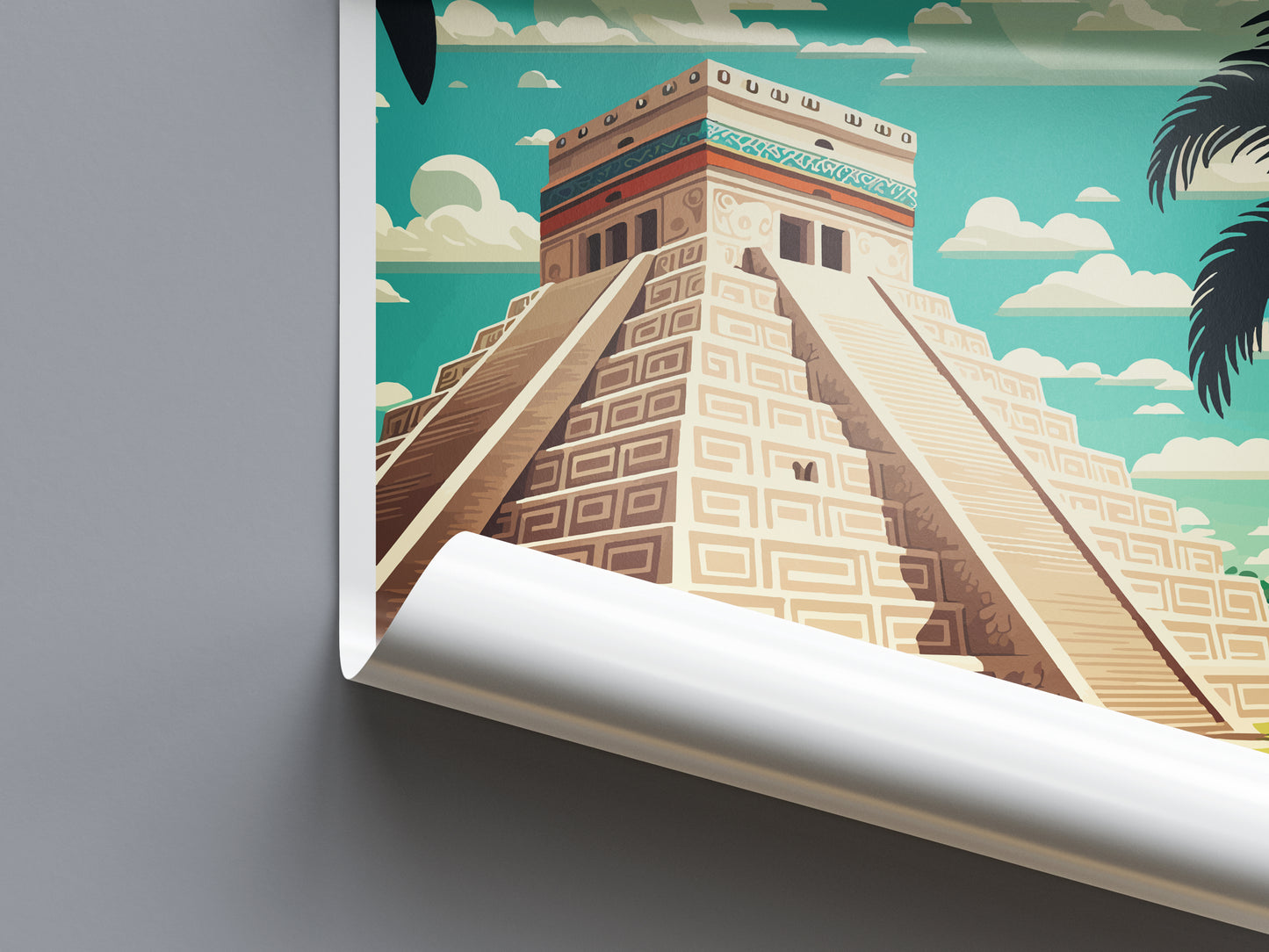 Chichen Itza Mexico Travel Poster