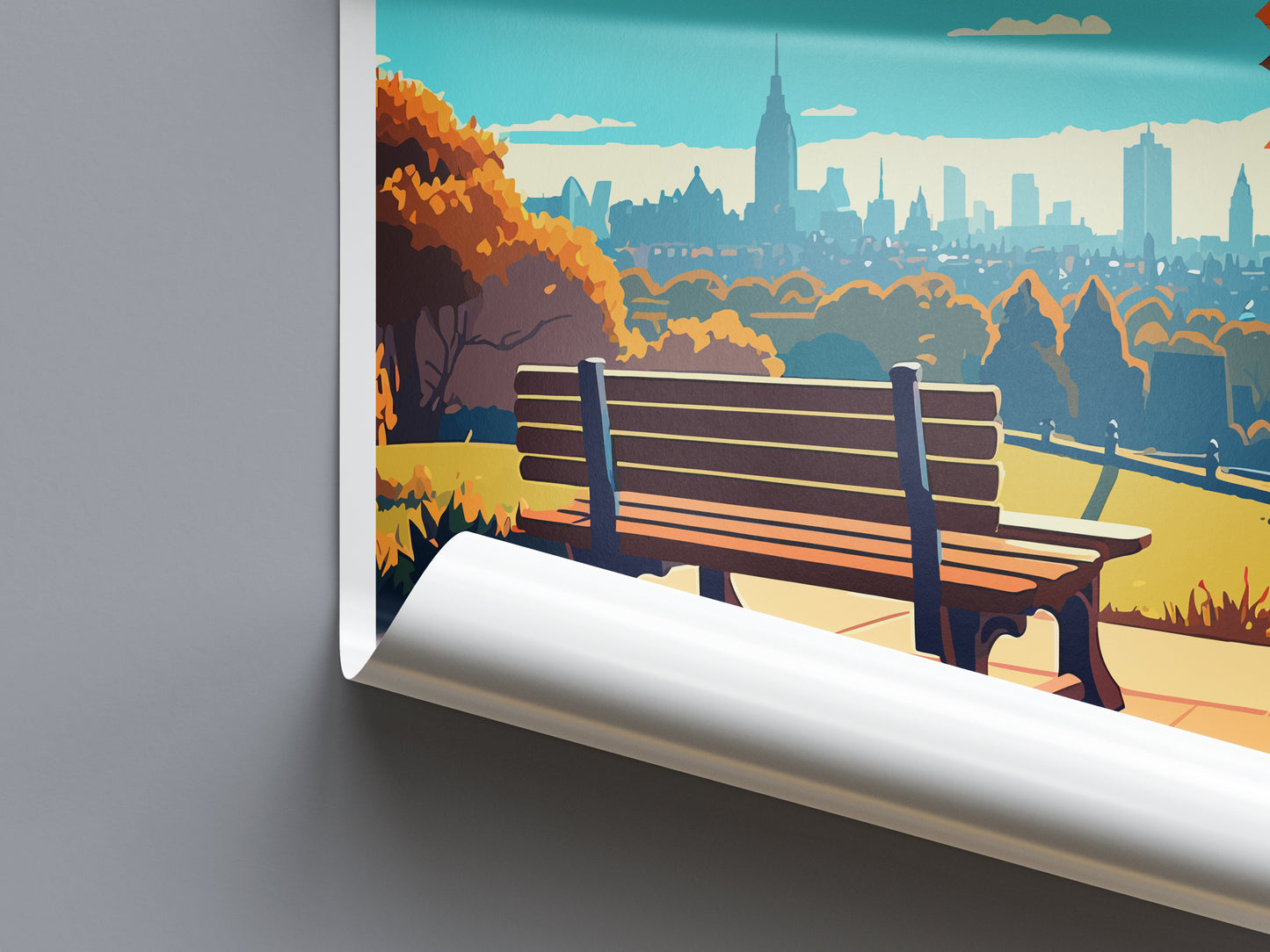Hampstead Heath Travel Poster