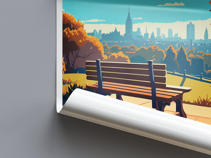 Hampstead Heath Travel Poster