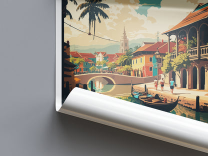 Hoi An Vietnam Travel Poster