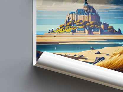 Mont Saint Michel Travel Poster