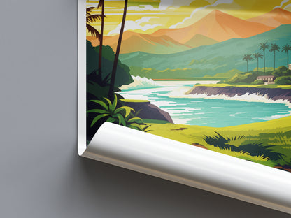 Kailua-Kona Hawaii Travel Poster
