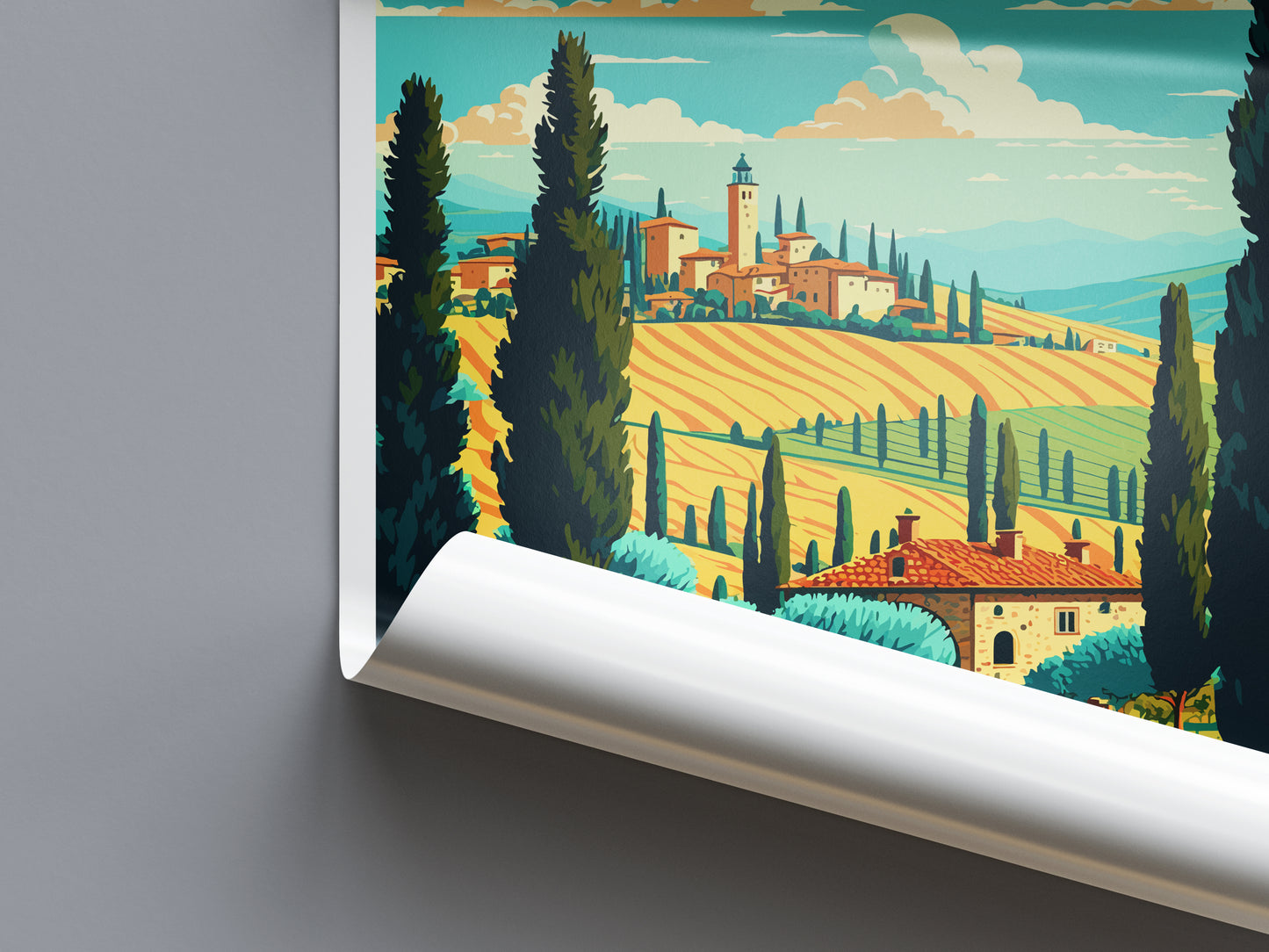 Tuscany Italy Travel Poster