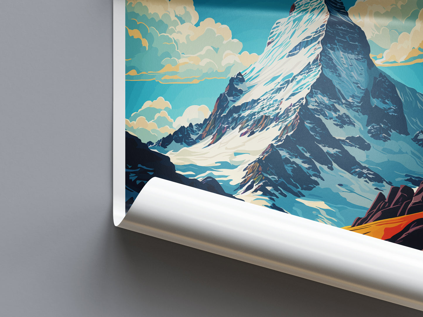 Matterhorn Switzerland Travel Poster