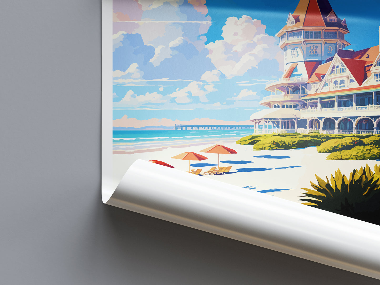 Coronado Beach USA Travel Poster