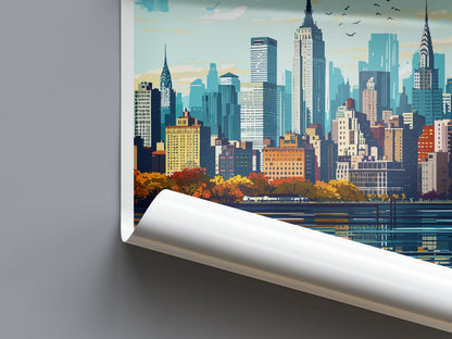 New York City USA Travel Poster