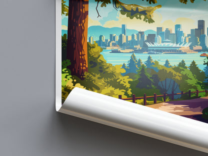 Vancouver Canada Travel Poster