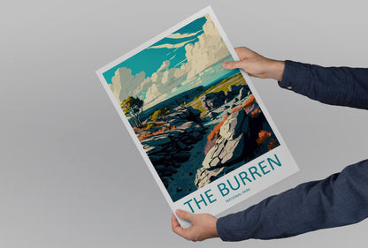 The Burren's National Park Travel Print The Burren's Home Décor National Park Art Print Ireland Burren's Wall Print For National Park Gift