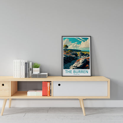 The Burren's National Park Travel Print The Burren's Home Décor National Park Art Print Ireland Burren's Wall Print For National Park Gift