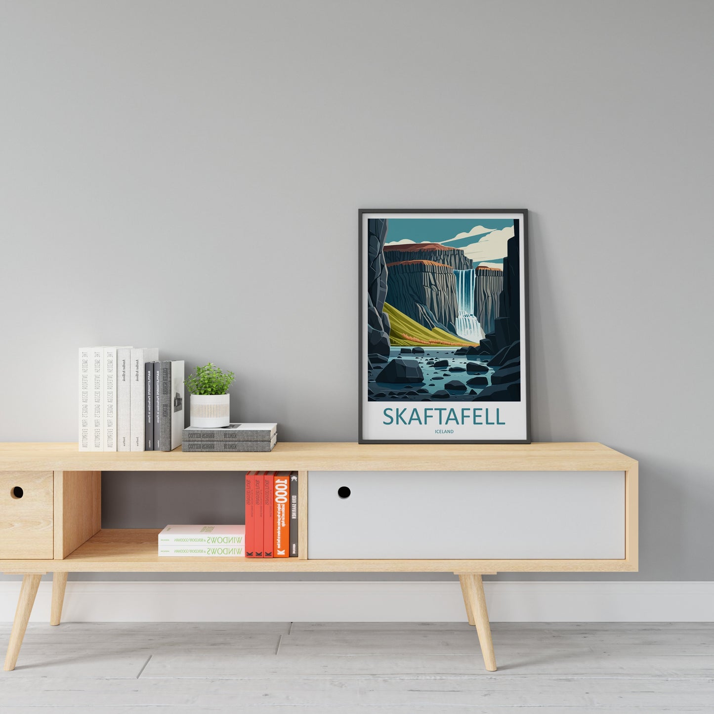 Skaftafell Travel Print Skaftafell Home Décor Iceland Waterfall Art Print Skaftafell Waterfall Wall Print For Iceland Gift For Iceland Wall