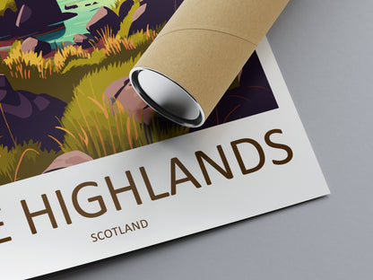 Scottish Highlands Travel Print Highlands Home Décor Scottish Highlands Art Print Highlands Wall Print For Scottish Gift For Scotland Wall