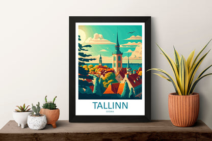 Tallinn Travel Print Tallinn Home Décor Estonia Art Print Tallinn Wall Print For Estonia Gift Wall Hanging Estonia Artwork Décor Poster