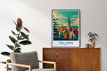 Tallinn Travel Print Tallinn Home Décor Estonia Art Print Tallinn Wall Print For Estonia Gift Wall Hanging Estonia Artwork Décor Poster