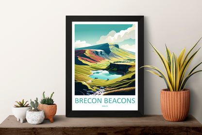 Brecon Beacons Print Brecon Beacons Home Decor Landscape Art Print Brecon Beacons Wall Nature Enthusiast Gift Wall Hanging Brecon Beacons