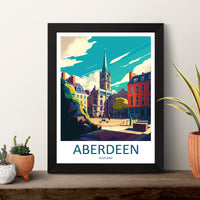 Aberdeen Print Aberdeen Home Décor Scotland City Art Print Aberdeen Wall Art for Scotland Enthusiast Gift Wall Hanging Aberdeen Cityscape