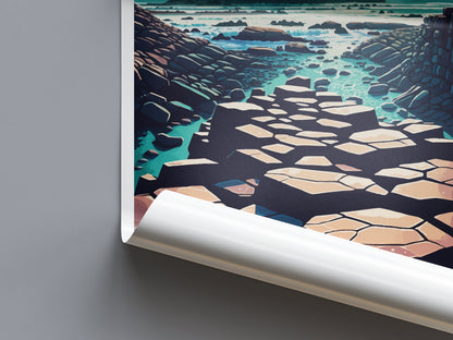 Giant's Causeway Print Giant's Causeway Home Décor Landscape Print Giant's Causeway Wall Art Northern Ireland Enthusiast Gift Wall Hanging
