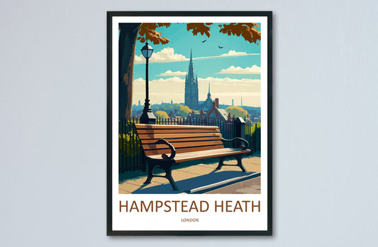 Hampstead Heath Print Hampstead Heath Home Decor Landscape Art Print Hampstead Heath Wall Art for London Enthusiast Gift Wall Hanging Poster