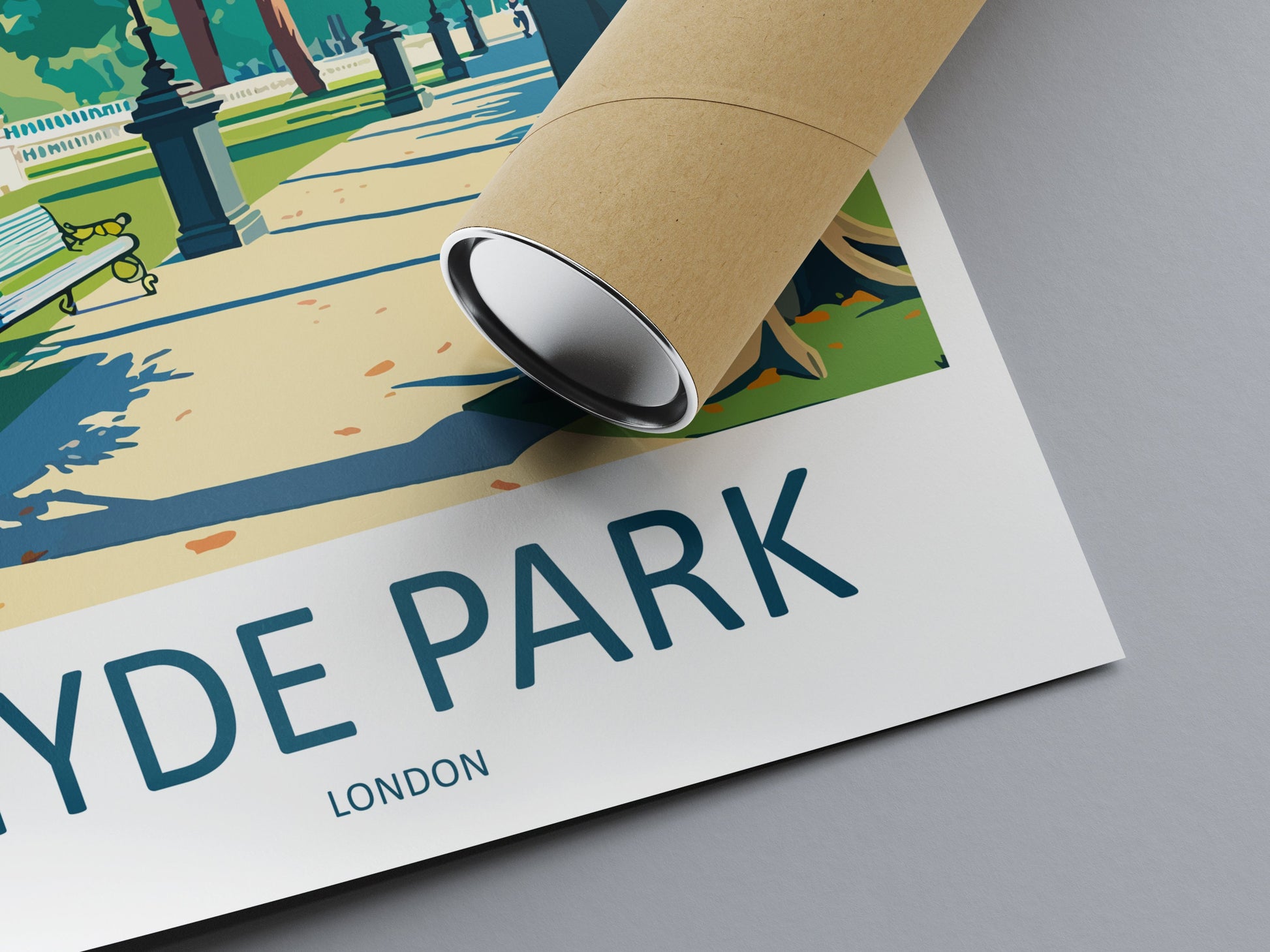 Hyde Park Print Hyde Park Home Decor Landscape Art Print Hyde Park Wall Art for London Enthusiast Gift Wall Hanging Hyde Park London Poster