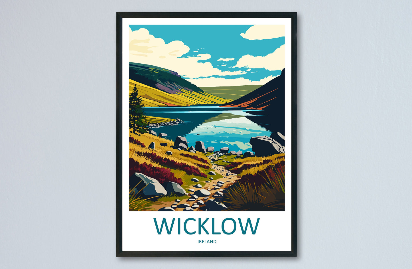 Wicklow Mountains Print Wicklow Home Decor Landscape Art Print Wicklow Wall Art for Ireland Enthusiast Gift Wall Hanging Wicklow Ireland Art