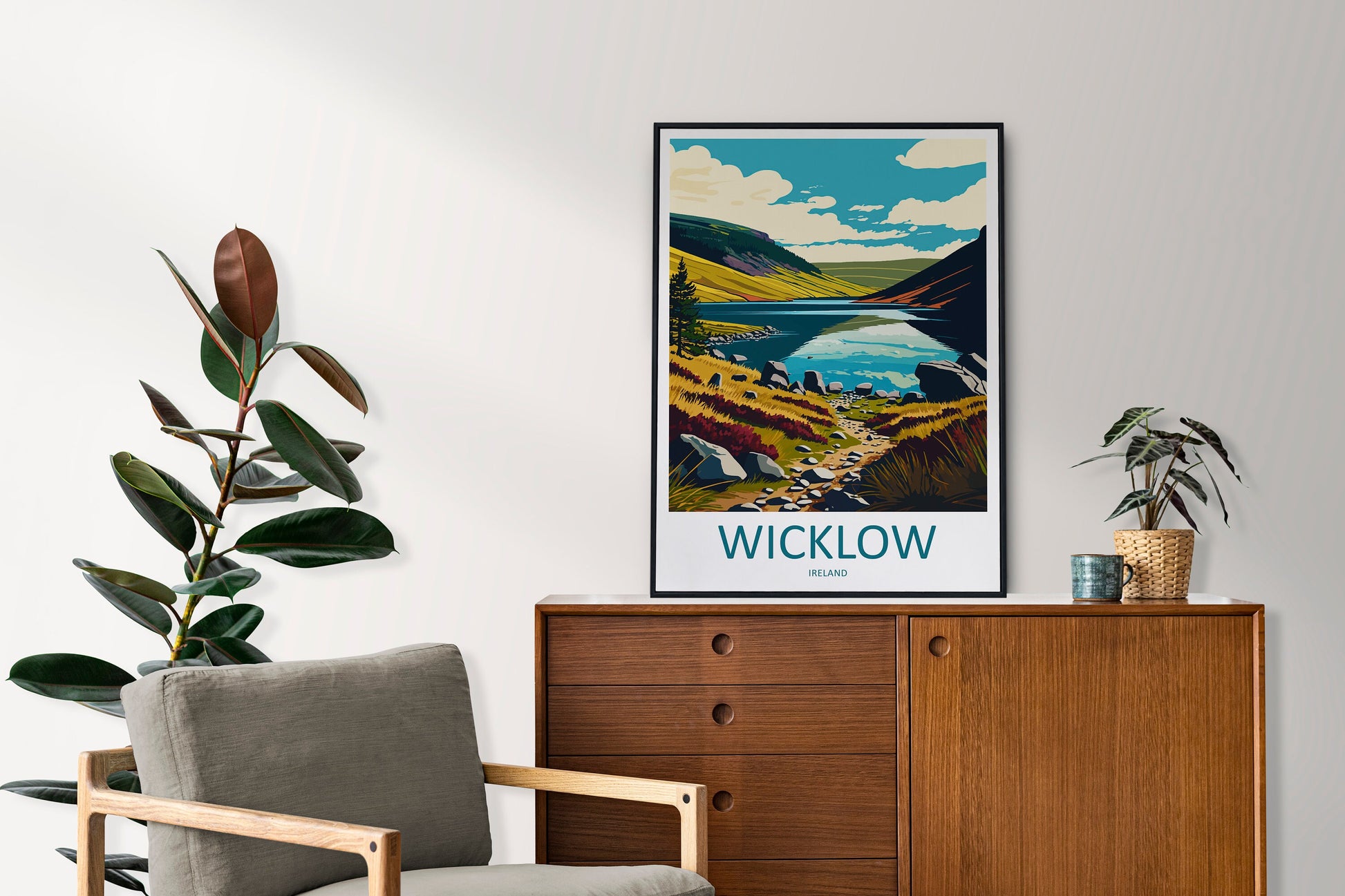 Wicklow Mountains Print Wicklow Home Decor Landscape Art Print Wicklow Wall Art for Ireland Enthusiast Gift Wall Hanging Wicklow Ireland Art