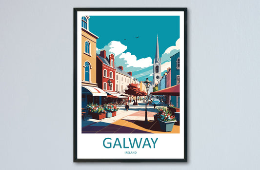 Galway Print Galway Home Decor Galway Square Art Print Galway Wall Art for Ireland Enthusiast Gift Wall Hanging Galway Ireland Wall Décor