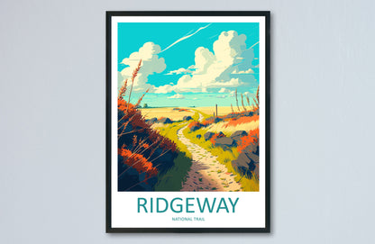 Ridgeway National Trail Print Ridgeway Home Decor Landscape Art Print Ridgeway Wall Art Hiking Enthusiast Gift Wall Hanging Ridgeway Trail