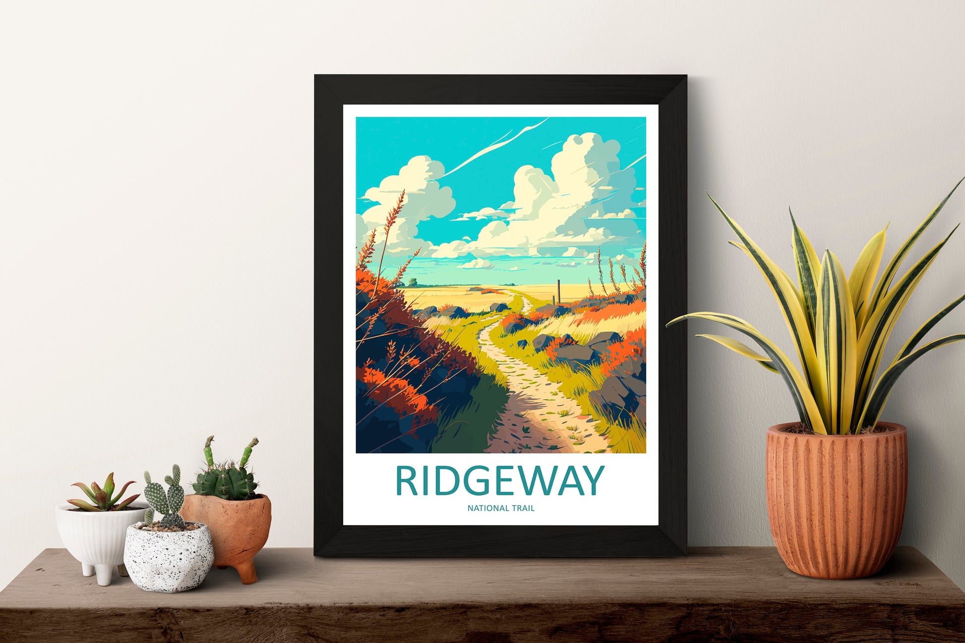 Ridgeway National Trail Print Ridgeway Home Decor Landscape Art Print Ridgeway Wall Art Hiking Enthusiast Gift Wall Hanging Ridgeway Trail