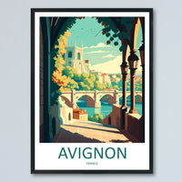 Avignon Print Avignon Home Decor Landscape Art Print Avignon Wall Art for France Enthusiast Gift Wall Hanging Avignon France Wall Poster Art