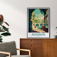 Avignon Print Avignon Home Decor Landscape Art Print Avignon Wall Art for France Enthusiast Gift Wall Hanging Avignon France Wall Poster Art