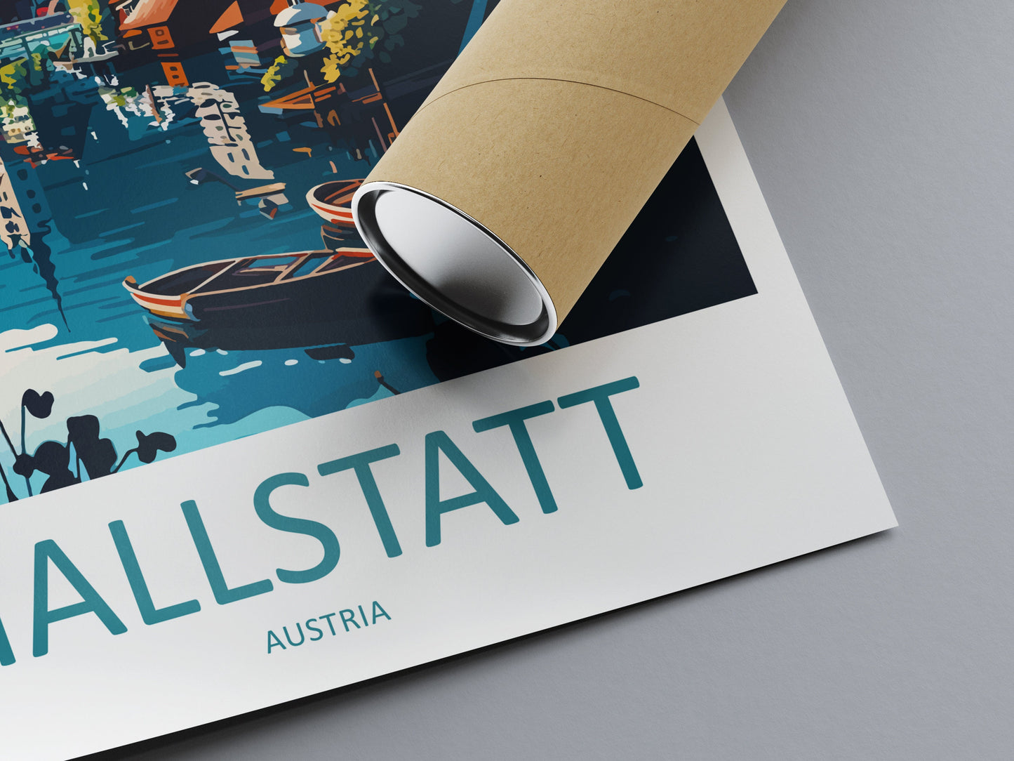 Hallstatt Lake Print Hallstatt Home Decor Art Print Austria Wall Art Alpine Mountain Gift Wall Hanging Hallstatt Scenery Poster Austria Art